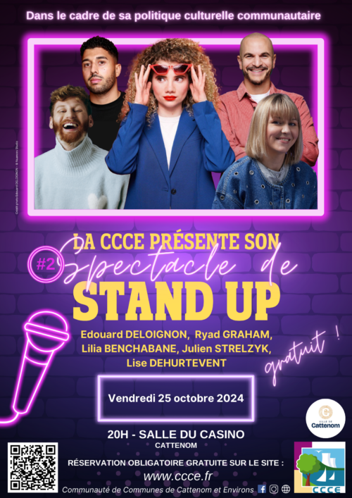 Affiche spectacle stand up CCCE 25102024